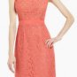 $248 New BCBG Max Azria "Alice" Coral Lace Cocktail Party Dress 10