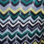 $208 New BCBG Max Azria Azalea Teal Combo Silk Knit Party Dress L