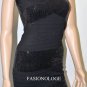 $178 New BCBG Max Azria Black Rayon Sequin Knit Cocktail Party Dress S