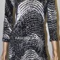 $148 New BCBG Max Azria "Ania" Black Combo Jersey Cocktail Party Dress M