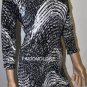 $148 New BCBG Max Azria "Ania" Black Combo Jersey Cocktail Party Dress M