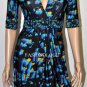 $248 New BCBG Max Azria Black Combo Stretch Jersey Party Dress S