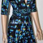 $248 New BCBG Max Azria Black Combo Stretch Jersey Party Dress S