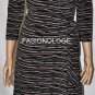$218 New BCBG Max Azria Dusty Olive Combo Jersey Wrap Party Dress XSP