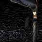$298 New BCBG Max Azria Black Gold Hardware Faux Fur Cropped Jacket Coat M