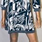 $218 New BCBG Max Azria Dark Teal Print Jersey Short Party Cocktail Dress NWT S