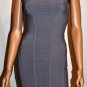$338 New BCBG Max Azria Sexy Gray Bandage Textured Short Power Dress M