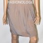 $328 New BCBG Max Azria Hazelnut 100% Silk Belted Cocktail Party Dress L