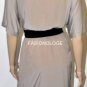 $328 New BCBG Max Azria Hazelnut 100% Silk Belted Cocktail Party Dress L