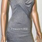 $278 New BCBG Max Azria Heather Grey Lace Jewel Rayon Cocktail Party Dress NWT L