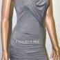 $278 New BCBG Max Azria Heather Grey Lace Jewel Rayon Cocktail Party Dress NWT L