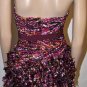 $898 New BCBG Max Azria Pink Strapless Organza Pedal Short Cocktail Dress~0~