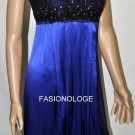 $340 New BCBG Max Azria Lark Spur Blue Silk Embellished Cocktail Dress 6