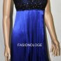 $340 New BCBG Max Azria Lark Spur Blue Silk Embellished Cocktail Dress 6