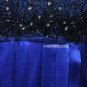 $340 New BCBG Max Azria Lark Spur Blue Silk Embellished Cocktail Dress 6