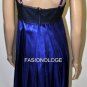 $340 New BCBG Max Azria Lark Spur Blue Silk Embellished Cocktail Dress 6