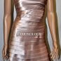 $260 New BCBG Max Azria Strapless Champagne Tiered Cocktail Party Dress ~0~