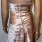 $260 New BCBG Max Azria Strapless Champagne Tiered Cocktail Party Dress ~0~