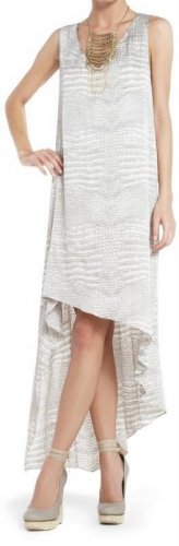 $198 New BCBG Max Azria "Avery" Pumice Asymmetrical Shift Party Dress M