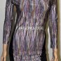 $238 New BCBG Max Azria French Lavender Draped Jersey Party Dress L