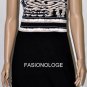 $208 New BCBG Max Azria One Shoulder Print Knit Jersey Party Dress M