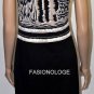 $208 New BCBG Max Azria One Shoulder Print Knit Jersey Party Dress M