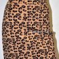 $158 New BCBG Max Azria Camel Combo Leopard Print Power Skirt XXS