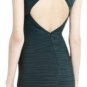 $298 New BCBG Max Azria "Edesa" Fern Shirred Cocktail Party Dress NWT MP