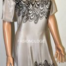 $298 New BCBG Max Azria Black Combo 100% Silk Shift Party Dress XS