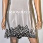 $298 New BCBG Max Azria Black Combo 100% Silk Shift Party Dress XS