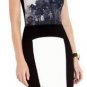 $228 New BCBG Max Azria "Lia" Black White Cocktail Party Dress NWT 12