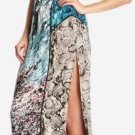 $348 New BCBG Max Azria "Gustava" Blue Surf Silk Cocktail Party Dress NWT XS