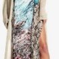 $348 New BCBG Max Azria "Gustava" Blue Surf Silk Cocktail Party Dress NWT XS