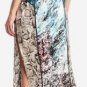 $348 New BCBG Max Azria "Gustava" Blue Surf Silk Cocktail Party Dress NWT XXS