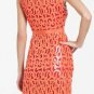 $548 New BCBG Max Azria "Gabrielle" Begonia Sequin Cocktail Party Dress NWT L