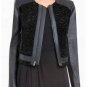 $498 New BCBG Max Azria Black "Bernice" Leather Motorcycle Coat Jacket M