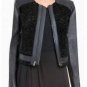 $498 New BCBG Max Azria Black "Bernice" Leather Motorcycle Coat Jacket M