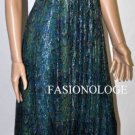 $398 New BCBG Max Azria Silk Chiffon Halter Cocktail Party Gown Dress  NWT ~0~