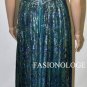 $398 New BCBG Max Azria Silk Chiffon Halter Cocktail Party Gown Dress  NWT ~0~