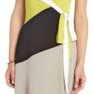 $148 New BCBG Max Azria "Greer" Gardenia Colorblocked Cocktail Party Dress XS