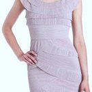 $348 New BCBG Max Azria "Briana" Lilac Frost Tulle Cocktail Party Dress NWT 12P