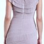 $348 New BCBG Max Azria "Briana" Lilac Frost Pleat Tulle Cocktail Party Dress 8P