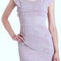 $348 New BCBG Max Azria "Briana" Lilac Frost Pleat Tulle Cocktail Party Dress 8P