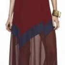 $498 New BCBG Max Azria Runway "Bon Voyage" 100% Silk Ruby Cocktail Dress NWT L