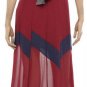 $498 New BCBG Max Azria Runway "Bon Voyage" 100% Silk Ruby Cocktail Dress NWT L