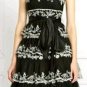 $498 New BCBG Max Azria Strapless Black Lace Tiered Cocktail Party Dress 6