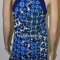 $218 New BCBG Max Azria Pacific Blue Keyhole Jersey Cocktail Party Dress XS