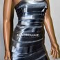 $398 New BCBG Max Azria Smoke Tiered Embellished Short Cocktail Party Dress 2P