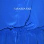 $258 New BCBG Max Azria Lark Spur Blue Drop Waist Silk Cocktail Party Dress M