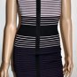 $258 New BCBG Max Azria Sexy Stripe Bandage Short Power Dress XS